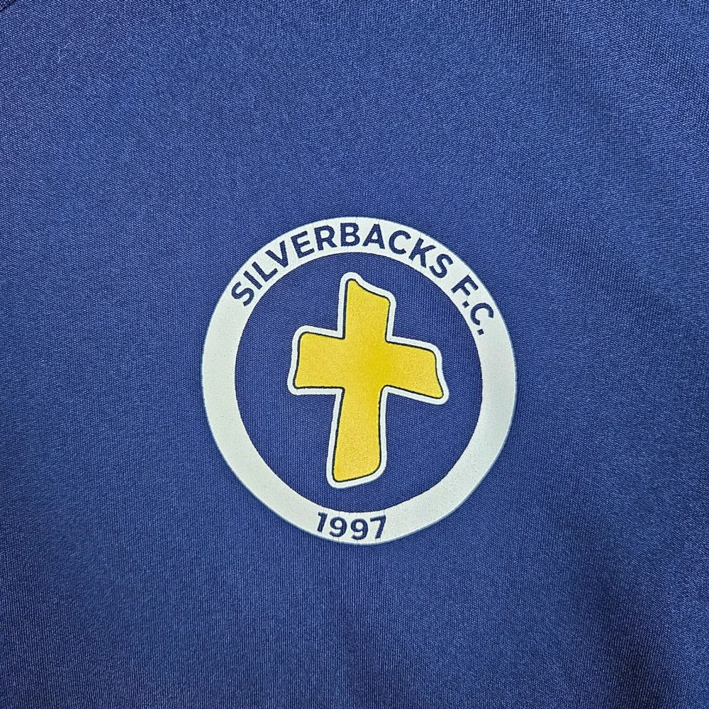 Adidas Silverbacks FC Soccer Jersey Mens Medium Blue Storageo‎ Climalite